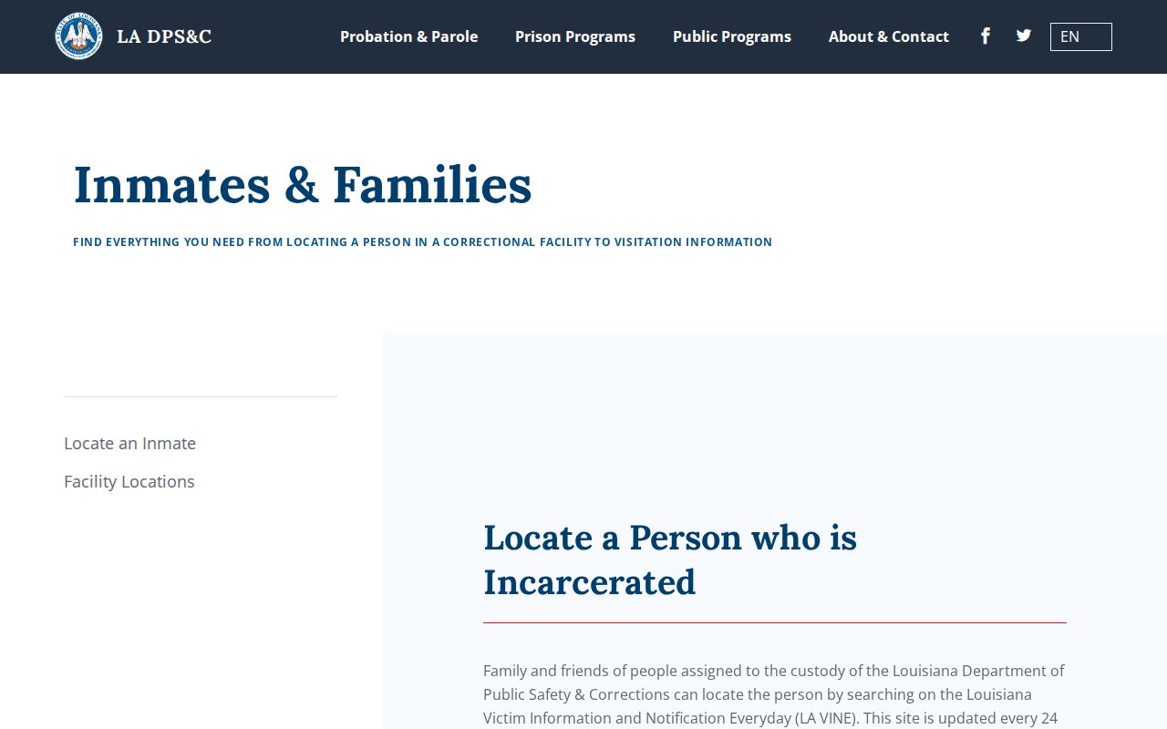Tangipahoa Parish criminal history custody check through the Louisiana locator