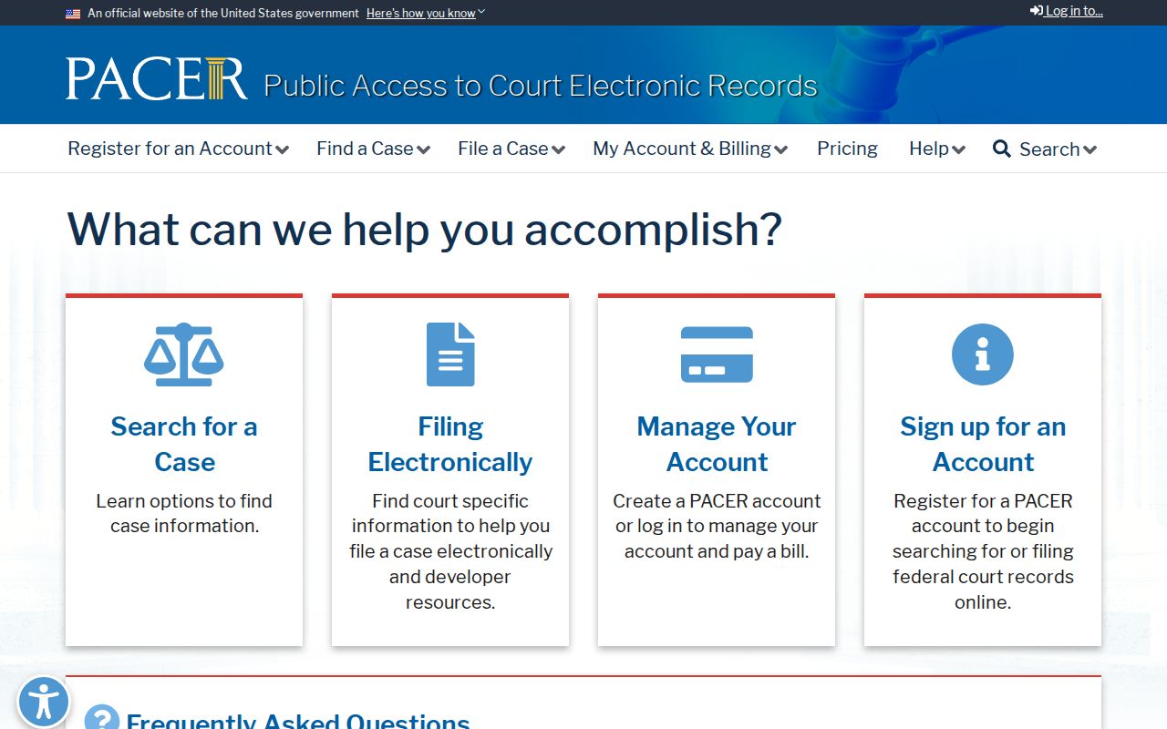 Tangipahoa Parish criminal court records through the federal PACER portal