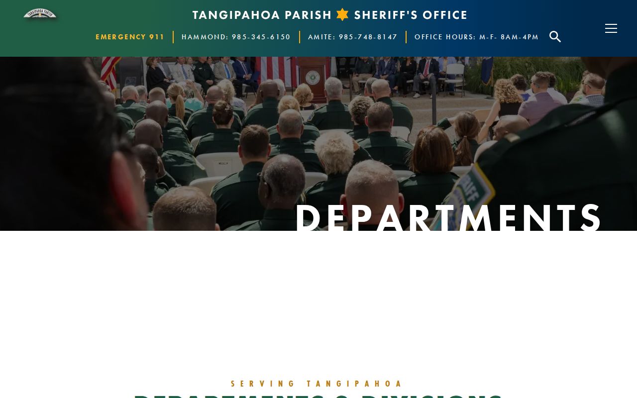 Tangipahoa Parish arrest records TPSO Criminal Records Division