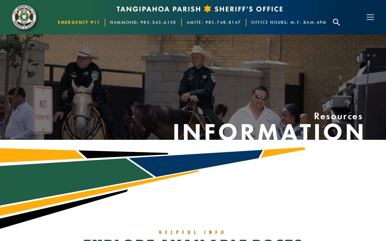 Tangipahoa Parish arrest lookup TPSO information resources